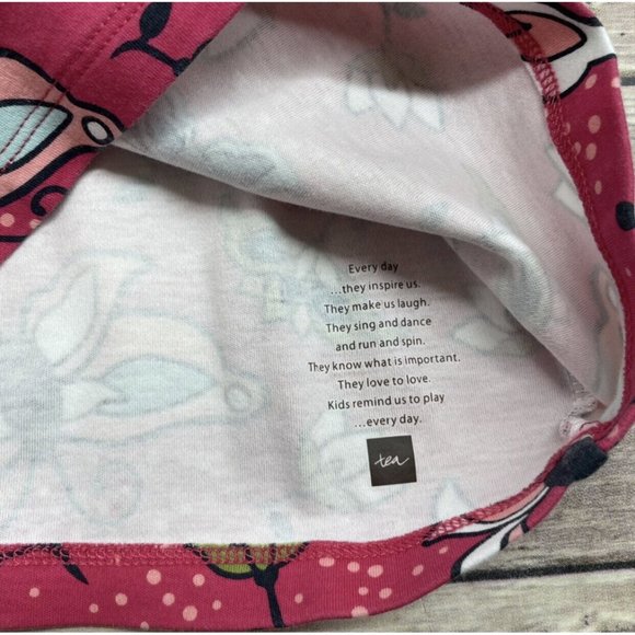 Tea Collection Butterfly Print Wrap Neck Dress 12-18 Months Pink Blue Multi - Picture 8 of 8